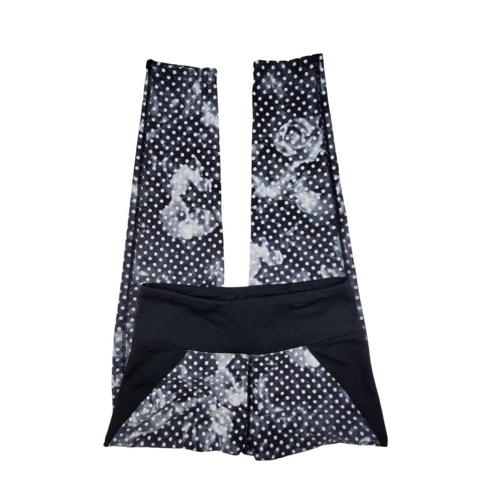 Betsey Johnson Womens sz S Legging Activewear sz SPhotofloral Polka Dot Capri